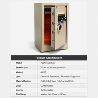 Caja Fuerte Digital con Pantalla Táctil JYB, Gabinete de Seguridad de Acero Laminado en Frío para Dinero, Joyas, Documentos, Hogar y Oficina