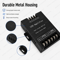 Amplificateur de signal LED RGB industriel 30A DC 5-24V, répéteur de puissance haute vitesse pour contrôle synchrone de projets de bandes LED RGB à grande échelle