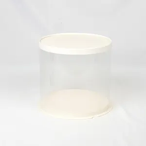 En gros Jetable Multi-Taille Rond Transparent En Plastique Gâteau Boîte Dôme Couverture Clair Gâteau Boîte D'emballage