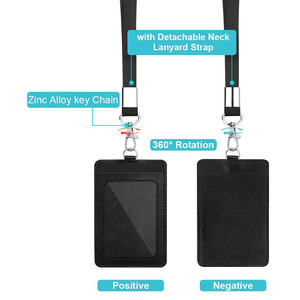 Funda <span class=keywords><strong>de</strong></span> PU para Tarjeta <span class=keywords><strong>de</strong></span> Trabajo, Cordón para Credencial, Funda para Tarjeta <span class=keywords><strong>de</strong></span> Acceso <span class=keywords><strong>de</strong></span> Autobús para Empleados - Product Image 2