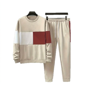 Conjunto de Sudadera con Capucha Deportiva de Punto Transpirable con Estampado Vintage para Invierno, de Alta Demanda, para Hombre, en Poliéster/Algodón, Felpa, 240 GRM, Seda - Product Image 1