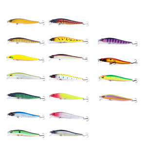 Wahoo <span class=keywords><strong>Minnow</strong></span> flottant profilé peu profond VM03 Jerkbait 3D yeux longue coulée personnalisation complète leurres de pêche en plastique ABS chaud - Product Image 1