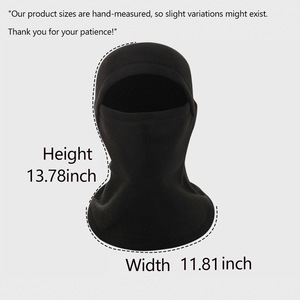 Winter Cycling Face Mask <b>Neck</b> <b>Warmer</b> Fleece Windproof Ski Hat One Size Polyester Outdoor Sports Headgear - Product Image 5