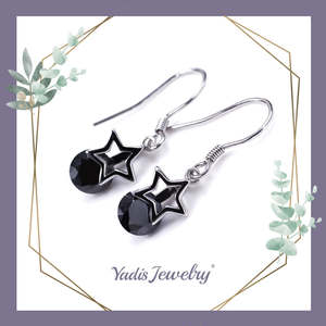 Pendientes de Estrella de Moissanita con Corte Brillante, Minimalistas y Elegantes, Chapados en Oro de 18k sobre Plata de Ley, de Tianyu Gems - Product Image 2