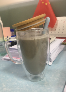 350 مللي بهلوان جدار مزدوج الزجاج القدح مع غطاء من البامبو - Product Image 3