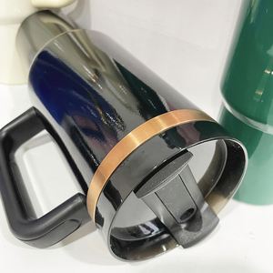 Forest Black Blush Cream Nightfall 30oz Gold Plate Copper Plated Travel Tumbler for Laser Engrave - Product Image 2