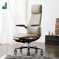 Chaise de bureau haut de gamme Summit, chaise de direction inclinable, chaise de bureau pour usage domestique, en cuir véritable, confortable pour une longue utilisation, chaise de bureau pour ordinateur