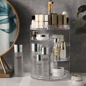 360 Rotating Acrylic Makeup Organiser, Multi-function Adjustable Spinning Holder, Storage Cosmetic - Product Image 2
