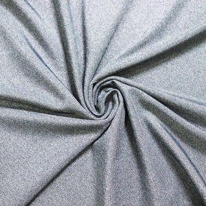 Tissu extensible 84,4 % nylon 15,6 % élasthanne, <span class=keywords><strong>gris</strong></span> <span class=keywords><strong>chiné</strong></span>, tissu tricoté doux pour vêtements de sport, t-shirt à manches courtes - Product Image 2