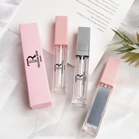 Logo personnalisé pour lampe à LED Brillant à lèvres 7ml Tube de brillant à lèvres transparent argenté