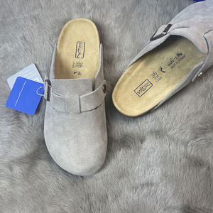 Sandali piatti da esterno Birkentock di alta qualità <span class=keywords><strong>in</strong></span> vera <span class=keywords><strong>pelle</strong></span>, zoccoli Bostonees, ciabatte di design con pelliccia per uomo e <span class=keywords><strong>donna</strong></span> - Product Image 3