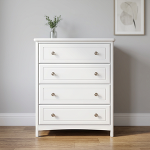 European Design Durable Roomy 4-<b>Puller</b> Nightstand Storage Chest with Handles for Apartment Living Room - Product Image 5