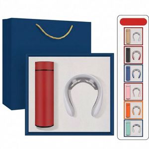 Precio Directo de Fábrica: Set de Regalo Empresarial 2 en 1 con Termo de Acero Inoxidable y Masajeador Inteligente para Cuello, Logotipo Personalizable, Envío Rápido - Product Image 1
