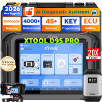 Escáner OBD2 XTOOL D9S Pro, Herramienta de Programación de ECU para Autos, Programador de Llaves Automotrices para Todas las Llaves Perdidas con Más de 45 Funciones de Reinicio (Envío desde Almacén en EE. UU.)
