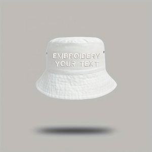Custom Embroidered Bucket <b>Hat</b> <b>for</b> Men Women Adjustable Cotton <b>Hat</b> Personalized Text Outdoor Sun Protection Cap One Piece MOQ - Product Image 5