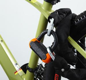 Accessoires de sécurité pour vélos et motos : Antivol portable 2-en-1 pour vélo, chaîne de 1,2 m en acier au carbone et nylon - Product Image 6