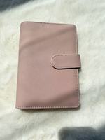 Organiseur de bureau A6 et porte-documents avec couverture en cuir PU, reliure à anneaux, style relié à anneaux