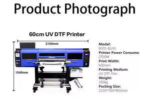 Imprimante DTF UV 24 pouces, 3 têtes, 60 cm, rouleau à rouleau, nouvelle, entièrement automatique, 3200 dpi, 10/h avec têtes I3200 - Product Image 5
