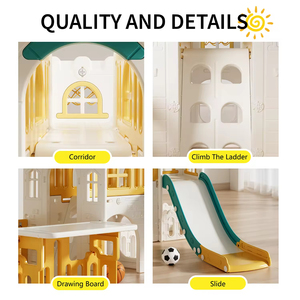 Trong Nhà Toddler Sân Chơi Thiết Bị Bé Playhouse Trẻ Trượt Đu Bộ Nhà Trò Chơi Đồ Chơi Nhựa Trượt Cho Trẻ Em Chơi Lều - Product Image 4