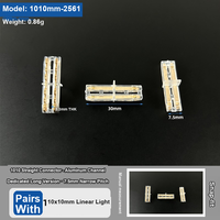 Câble transparent SMD COB LED sans soudure avec fil Dupont intégré de 1,8 m pour bande lumineuse LED de placard ou armoire