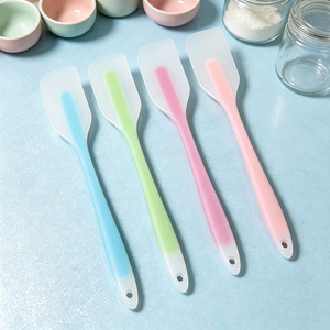 Silicone Spatula Cake Scraper Large Butter Mixing Knife Baking Tool Heat Resistant Dishwasher Safe Oven Safe Blue Green Pink - Product Image 3