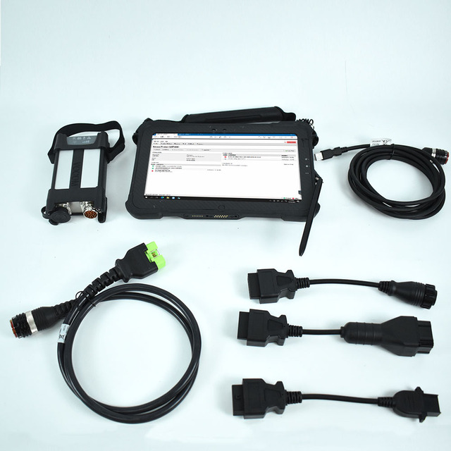 Xplore Tablet for Renault/UD/MACK Construction Truck Excavator Diagnostic Tool VOCOM II Vocom2 88890400 Repair test Kit