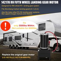 Moteur électrique de stabilisateur de roue arrière pour camping-car 142178, capacité de 5000 lb, compatible avec les camping-cars à 5ème roue, remplace LG-142178