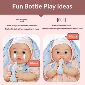 <b>Vinyl</b> Soothing Doll Exquisite, Cute, Soft, Simulated Facial Sensing Interactive Children's Toy Wholesale Doll - Product Image 4