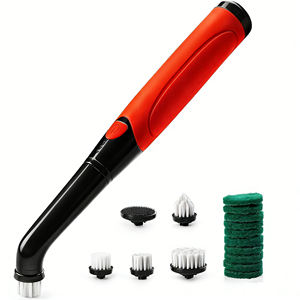 Brosse de nettoyage électrique sans fil DC 3.7V étanche IPX6 avec poignée en plastique et affichage de puissance à 3 LED pour cuisine, salle de bain et chaussures - Product Image 3