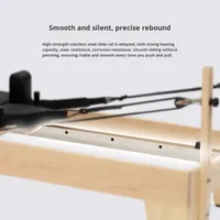 Lit de Pilates en bois de chêne personnalisable - Lit d'entraînement portable pour studio de yoga, salle de sport, usage domestique