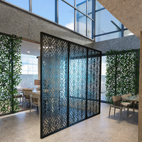 Panneau de séparation décoratif en acier Corten découpé au laser, pour intérieur et extérieur, clôture, panneau mural
