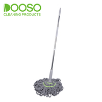 Fournitures de nettoyage à domicile Vadrouilles à sol en microfibre Squeeze Water Dry Wet Rétractable Twist Mop