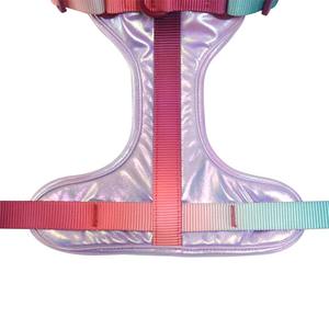 Orta ve büyük köpekler için mor katı desen Polyester evcil hayvan koşumu ayarlanabilir anti-ayrılıkçı göğüs askısı - Product Image 6