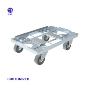 Carretilla de Paletas Móvil de Acero Dulce Q235 con Recubrimiento de Zinc para Transporte Logístico de Alta Resistencia - Product Image 1
