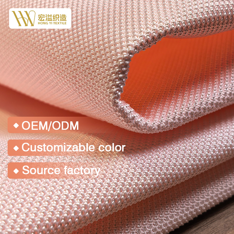 100% Polyester Knitted Warp 3D Spacer Breathable Waterproof Lightweight Custom Colors Mesh Fabric Shoe Uppers