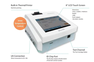 Analyseur d'immunoessai par fluorescence de laboratoire portable POCT, wondfo Finecare FS113 pour vétérinaire, Finecare FIA Meter Plus - Product Image 2