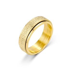 Hot Sale Titanium Steel Frosted <b>Ring</b> Rotatable Decompression Fashion Stainless Steel <b>Couple</b> <b>Ring</b> - Product Image 5