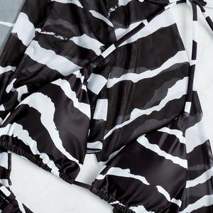 Maillots de bain trois pièces personnalisés 2022, maillots de bain à coupe haute, robe de bain, ensemble de bikinis trois pièces, ensembles de bikinis tie-dye - Product Image 2