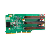 Adaptateur PCIe OEM à 3 emplacements GPU Passthrough Clustering Server Riser Card ATX Form Factor Nouvelles cartes d'interface réseau pour 64/128 GB