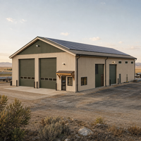 Revêtement en tôle métallique, acier Q355B, atelier, entrepôt, bureau, structure préfabriquée résistante à la corrosion