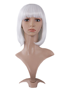Nueva Peluca Bob Colorida con Flequillo, Cabello Corto Liso Realista para Estudiantes, Peluca para Cosplay, Halloween y Fiestas - Product Image 4