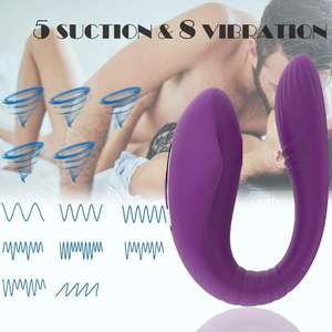 Vibratore Indossabile con Telecomando per Coppie, Stimolatore Punto <span class=keywords><strong>G</strong></span>, Giocattolo Sessuale, Succhiatore Clitorideo, Masturbatore Orale per Adulti - Product Image 5