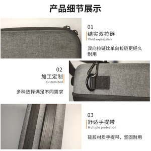 Bolsa de almacenamiento EVA para accesorios digitales, bolsa para cámara a prueba de golpes de gran capacidad para embalaje de auriculares, protección de productos electrónicos 3C - Product Image 4