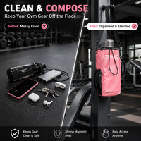 Sac de sport magnétique personnalisé avec logo, porte-bouteille magnétique pour hommes et femmes, idéal pour l'entraînement, le sport et le fitness