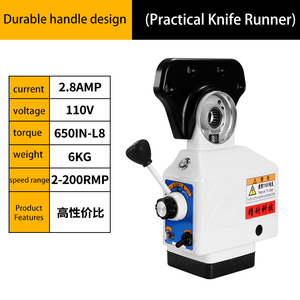 คุณภาพสูง APF-400/400S 110V/220V เครื่องกัดแบบแม่เหล็กพร้อมด้ามจับ  แบริ่งเกียร์ 650IN-LB กำลังไฟ 2~210 รอบต่อนาที - Product Image 2