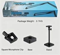 Support de bureau de bras de perche de Suspension réglable en gros d'usine pour BM800 BMU800 U87 supports et supports de microphone micro