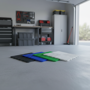 Dalles de sol de garage en plastique emboîtables écologiques, revêtement de sol modulaire rigide en <span class=keywords><strong>vinyle</strong></span>, <span class=keywords><strong>parquet</strong></span> imperméable avec design graphique - Product Image 1