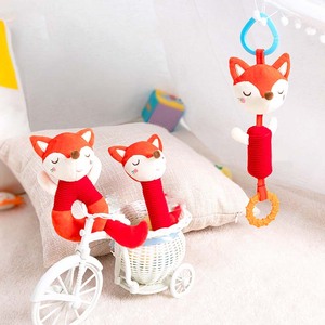 BBean Jouet <span class=keywords><strong>musical</strong></span> sensoriel personnalisé en peluche douce <span class=keywords><strong>pour</strong></span> bébés, avec hochet suspendu en forme d'éléphant, de crocodile et de renard, et <span class=keywords><strong>carillon</strong></span> à vent - Product Image 4