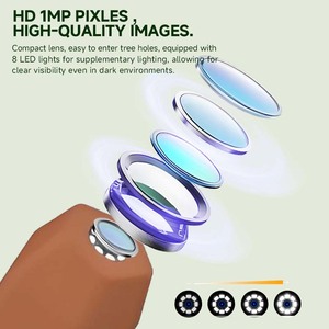 Nhà Máy Bán buôn 2.4 inch video ống máy ảnh kiểm tra 8 đèn LED borescope rắn máy ảnh với ánh sáng cho trẻ em - Product Image 3