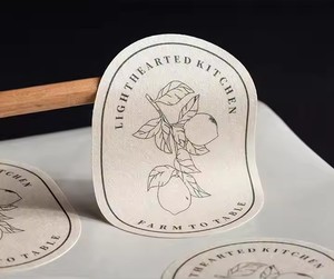 Tùy Chỉnh Tự Dính Logo Sticker Cá Nhân Thương Hiệu Ký Niêm Phong Nhãn Thực Phẩm Container Lưu Trữ Nến Lọ Nắp Sticker - Product Image 4